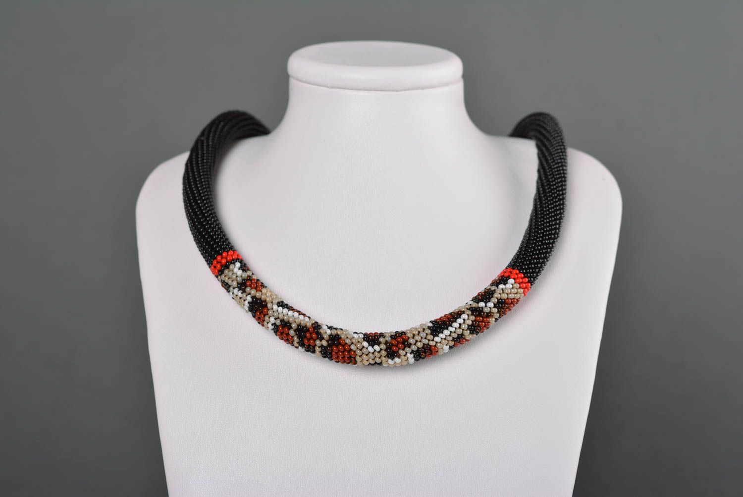 Handmade designer beaded necklace stylish elegant necklace cute jewelry photo 2