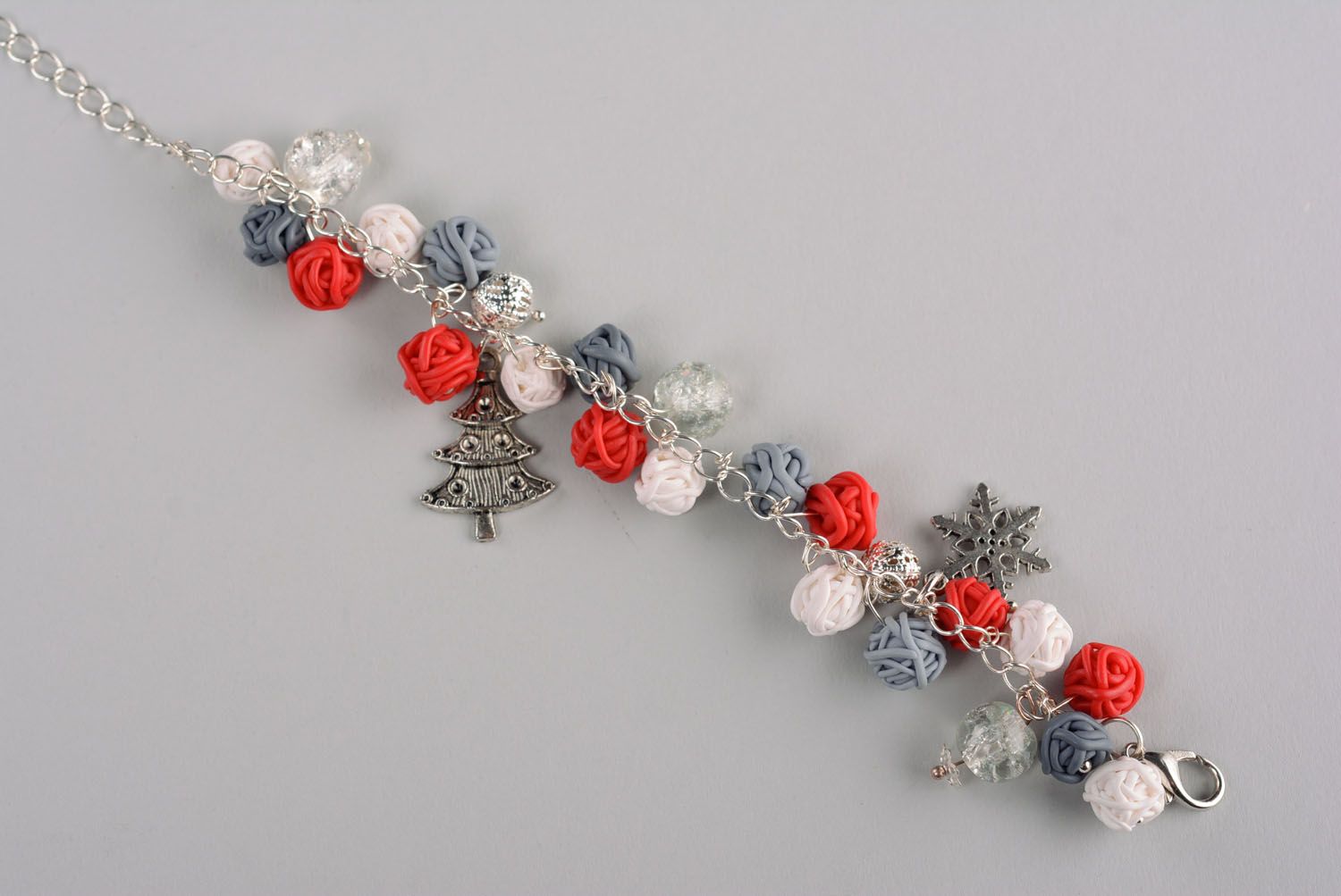 New Year's bracelet with charms photo 1