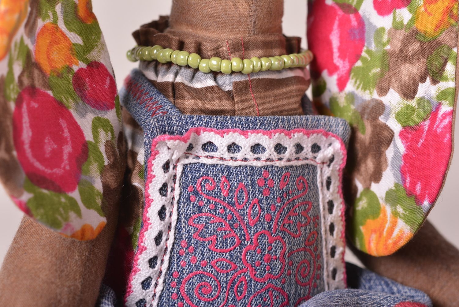 Muñeco de peluche hecho a mano decoración de interior regalo original Liebre foto 5