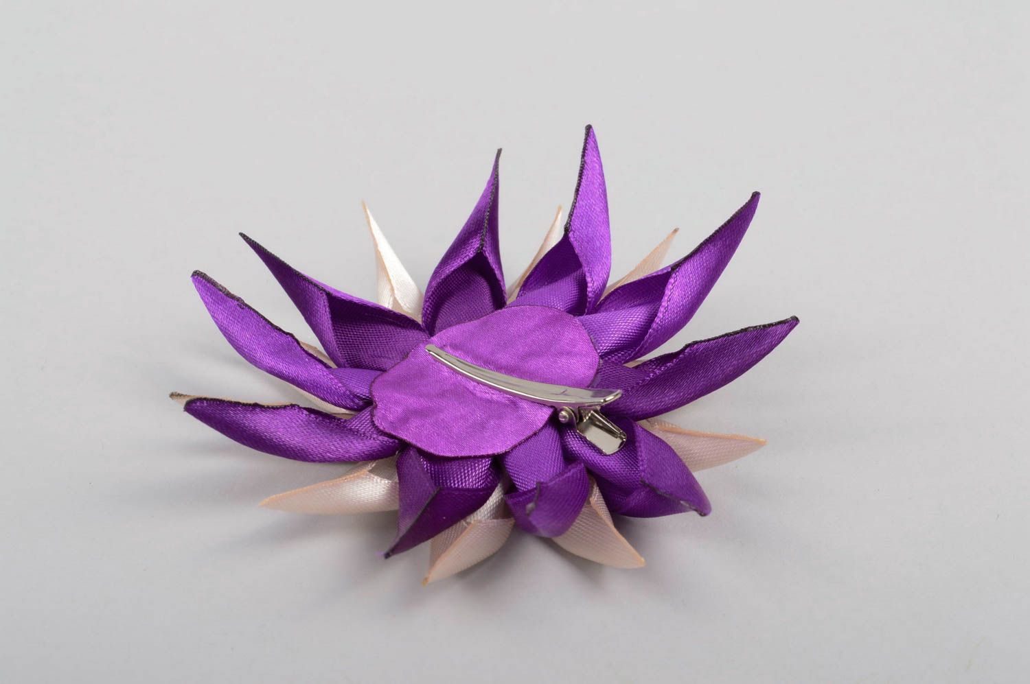 Handmade hair clip designer accessory unusual gift for her flower hair clip photo 4