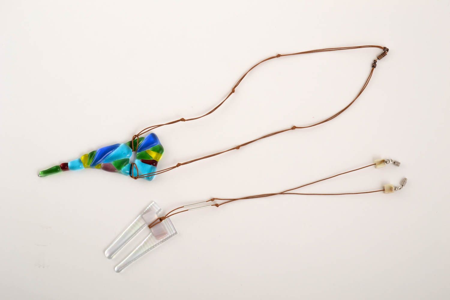Handmade stylish pendants 2 designer glass pendants cute elegant jewelry photo 2
