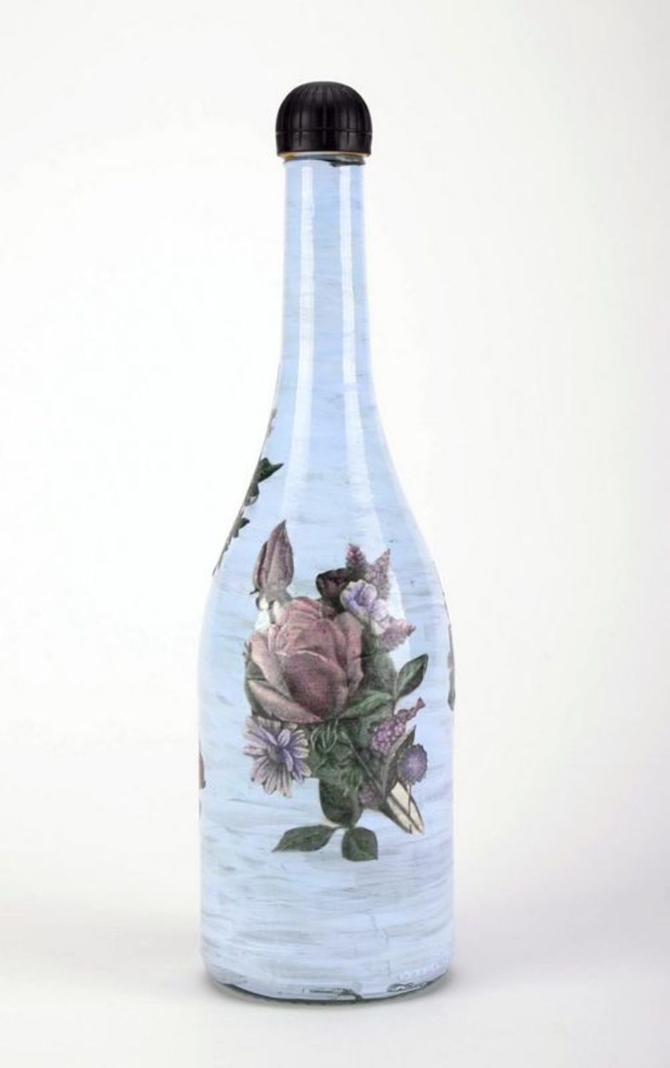 Blaue dekorative Flasche foto 3