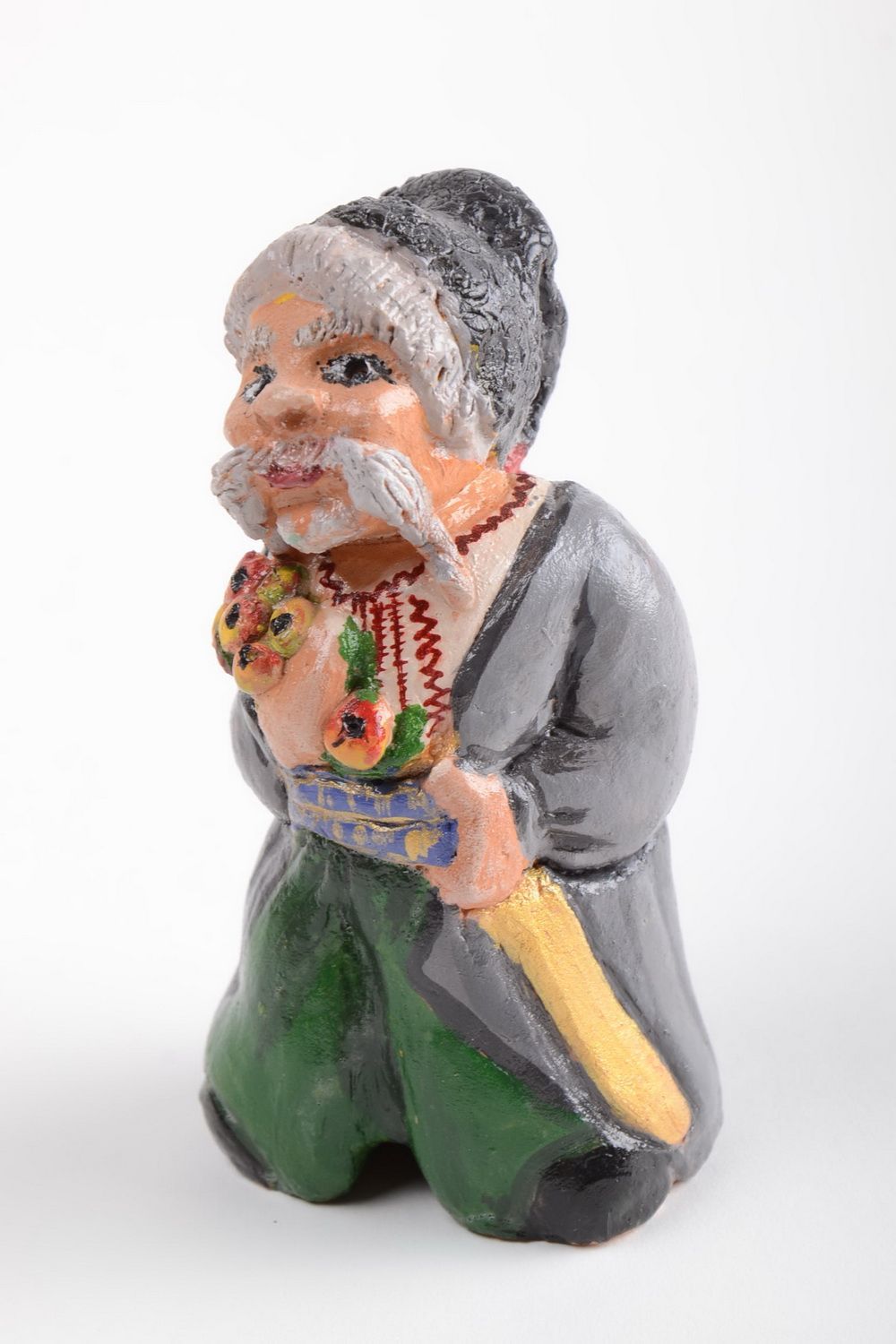 Figurine céramique peinte décorative Cosaque faite main cadeau original photo 2