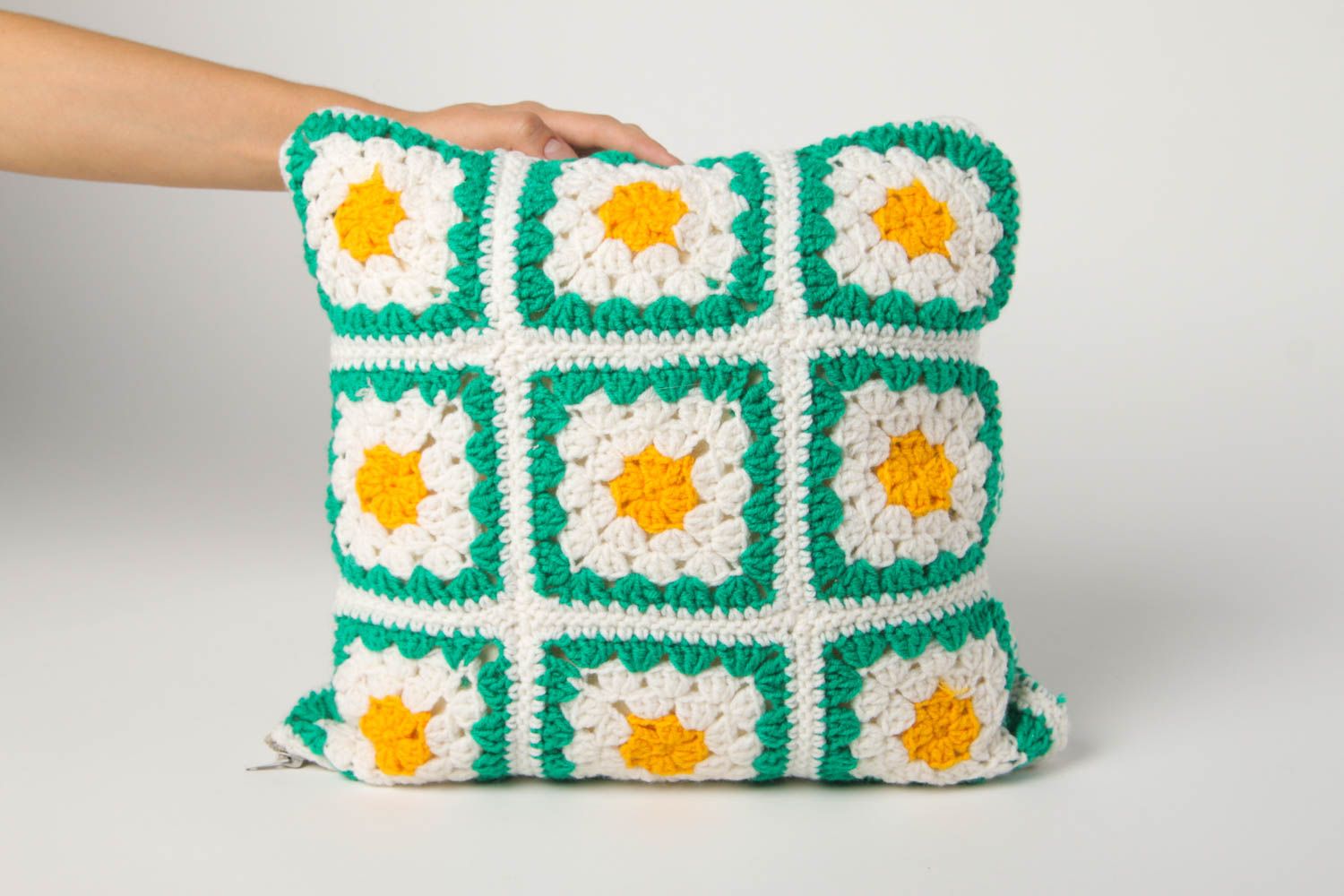 Подушка для сна хэнд мэйд подушка для дивана наволочка для подушки цветочная фото 2