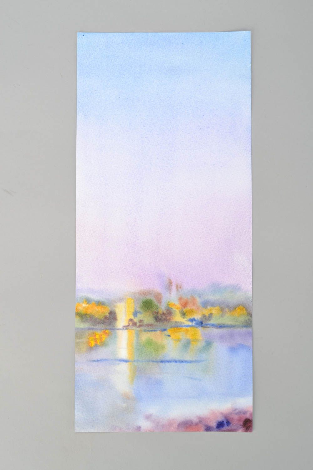 Peinture moderne faite main avec paysage photo 2