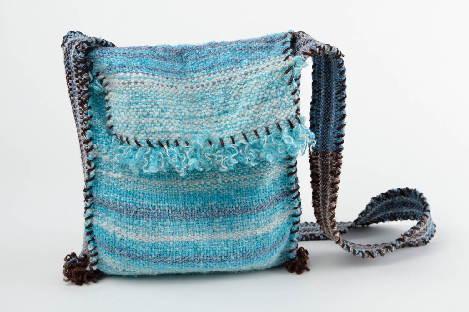Bolso hecho a mano de hilos de algodón regalo para mujeres accesorios de moda foto 1