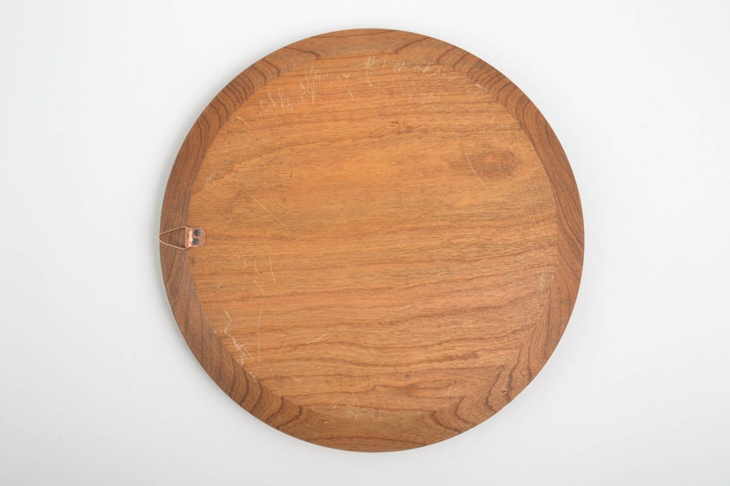 Plato de madera hecho a mano elemento decorativo decoración de pared foto 3