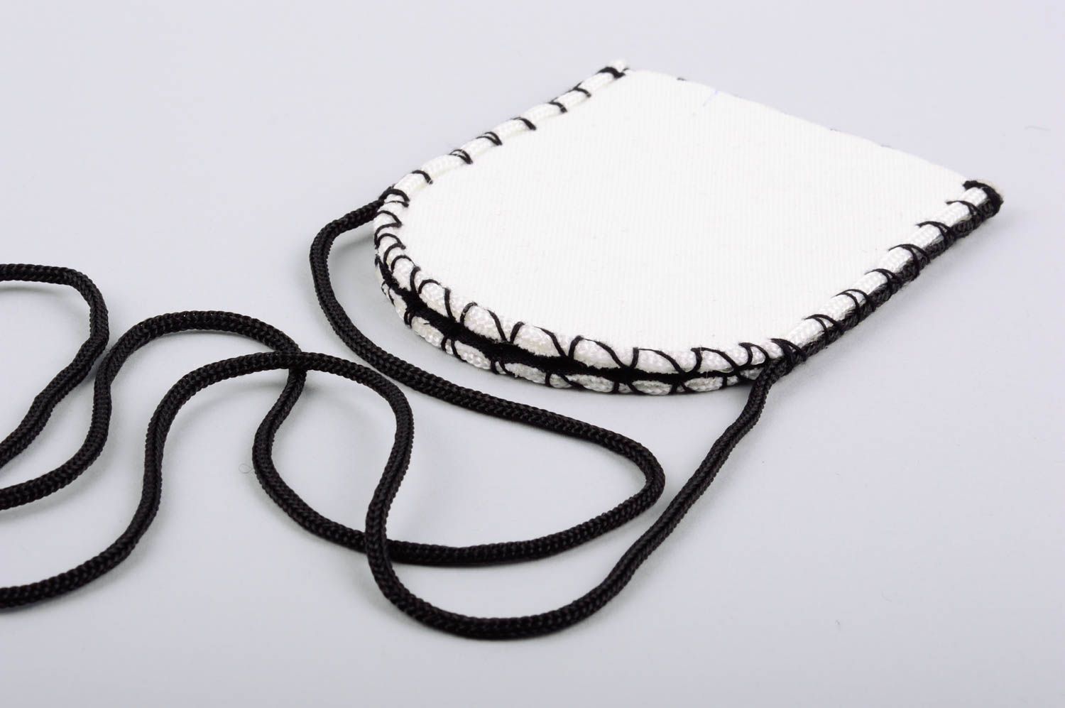 Handmade small bag unusual accessory made of tarpaulin stylish designer bag photo 2