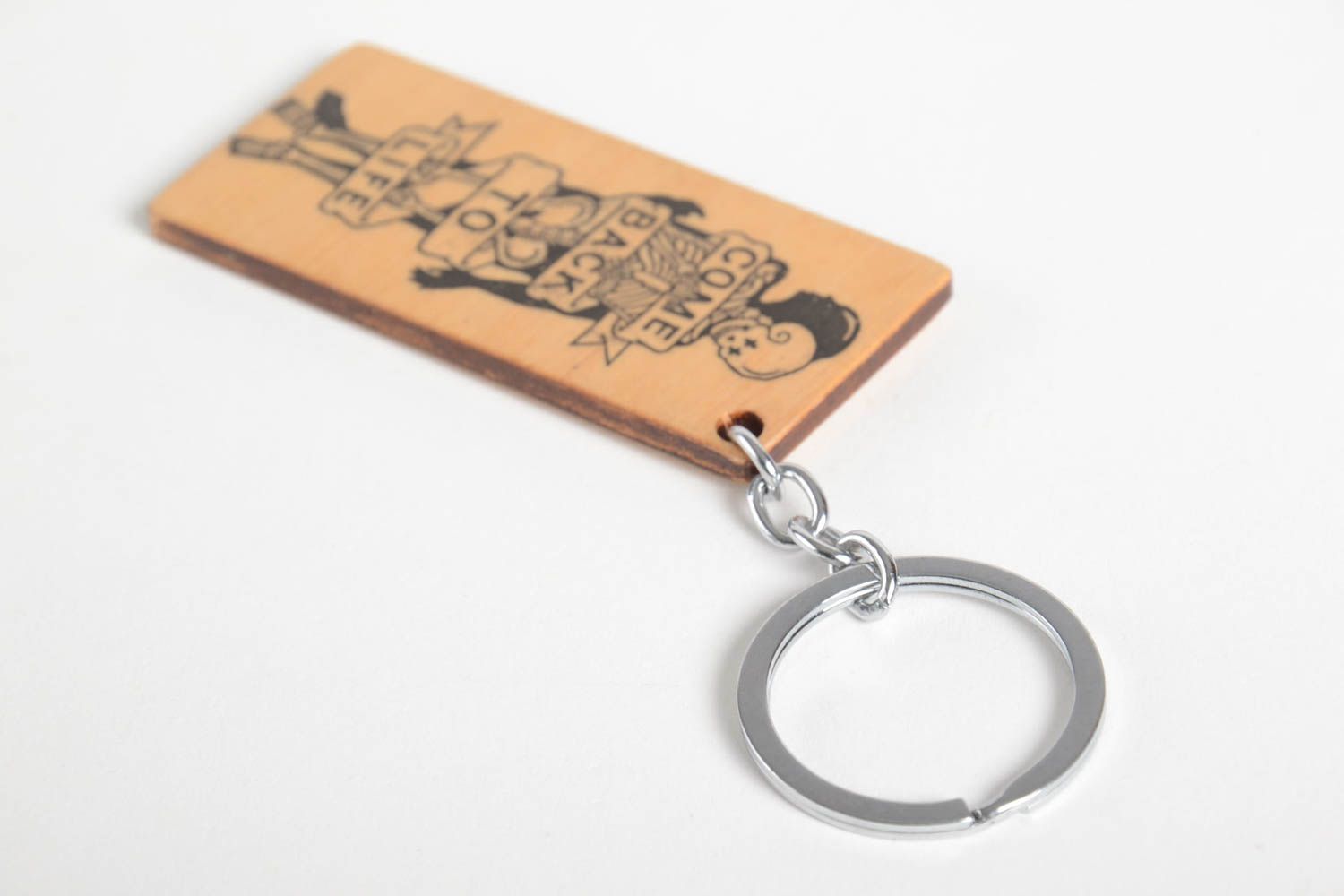 Handmade gifts wooden keychain key ring key accessories souvenir ideas photo 4