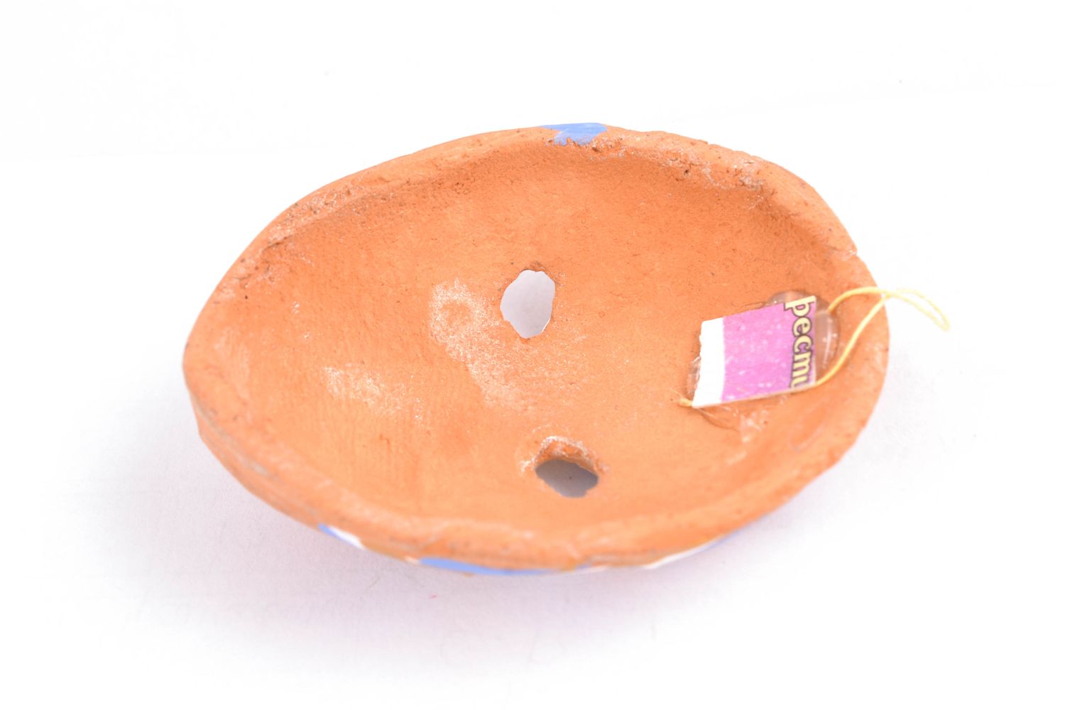 Clay interior pendant mask with beautiful painting photo 5