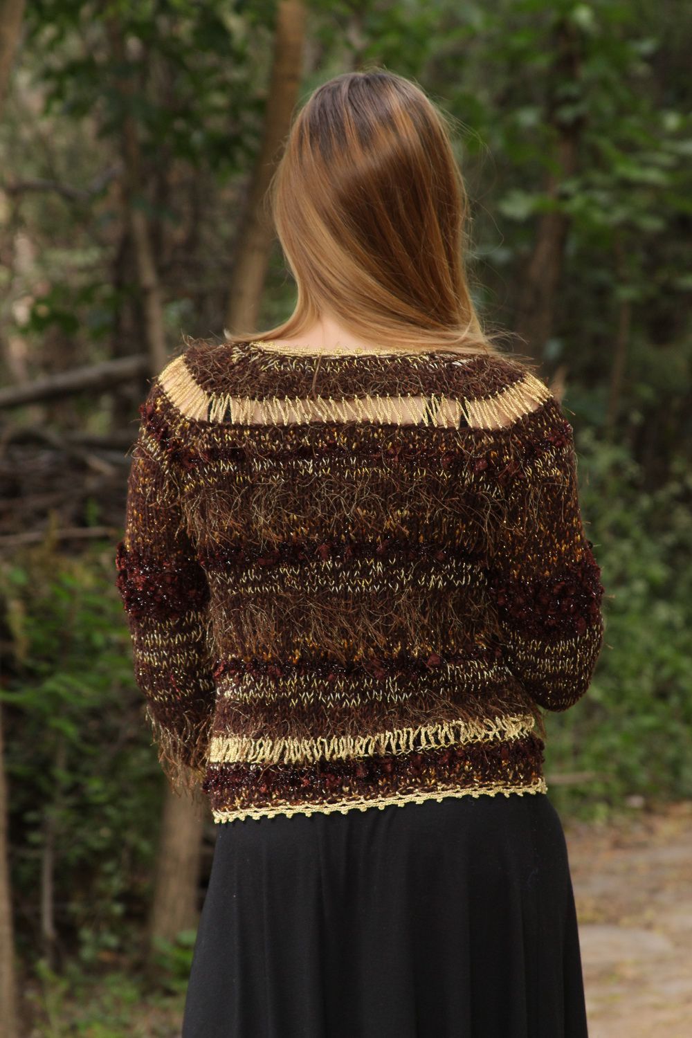 Handmade knitted jumper photo 4