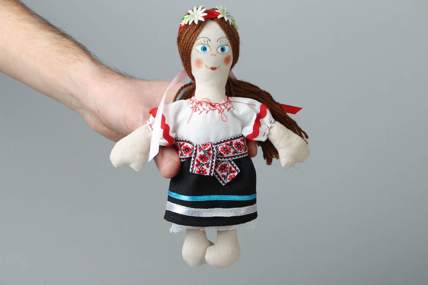 Soft interior toy Ukrainian Girl photo 4