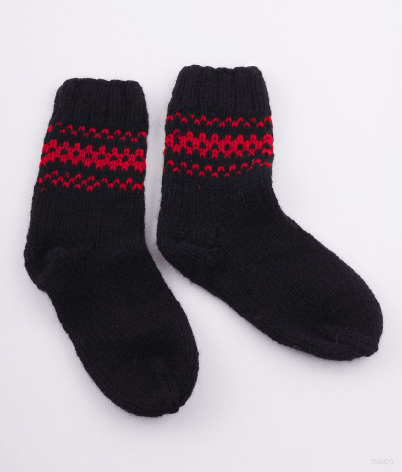 Black wool socks photo 2