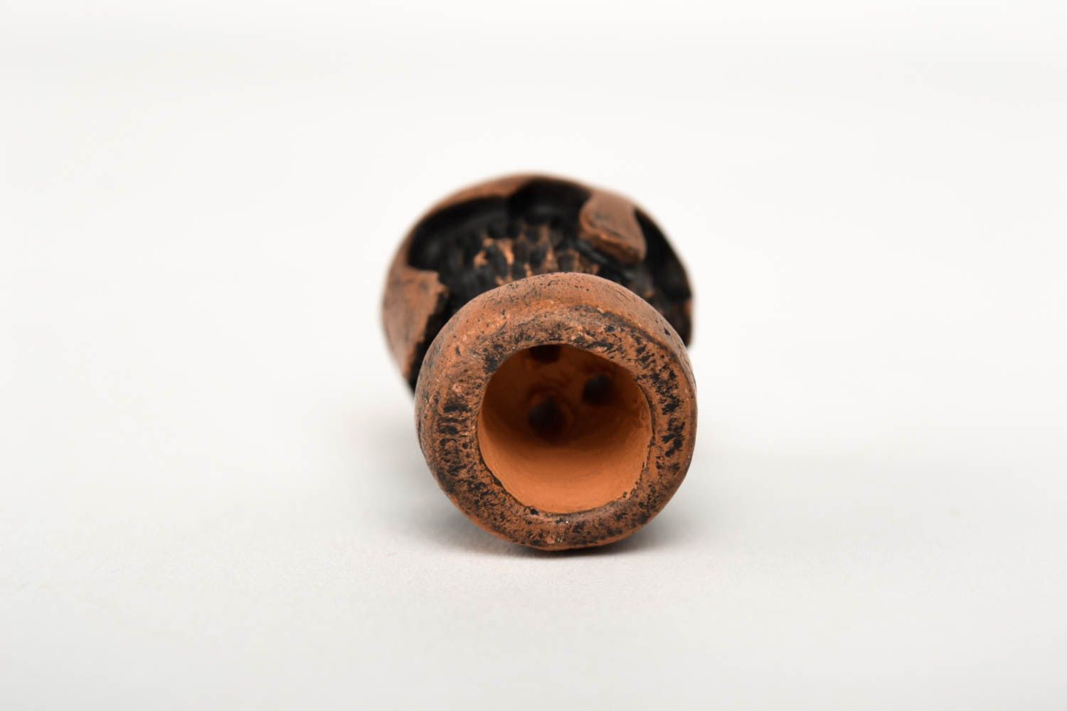 Аксессуар для курения ручной работы керамический сувенир изделие из глины фото 5
