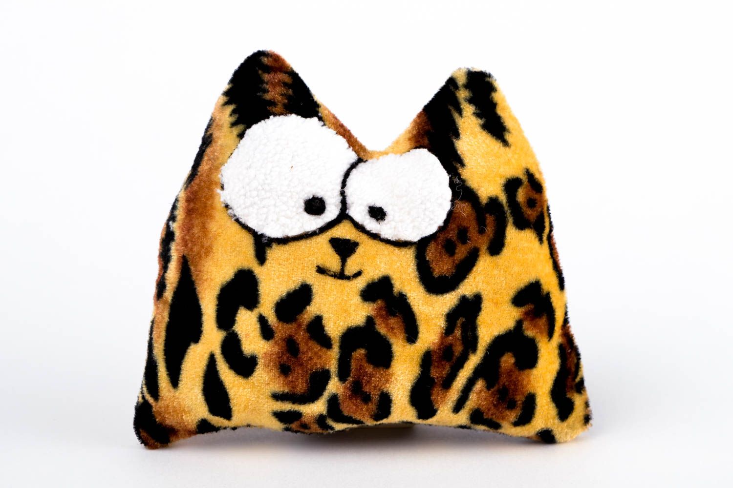 Игрушка кот из ткани игрушка ручной работы авторская игрушка леопардовая фото 3