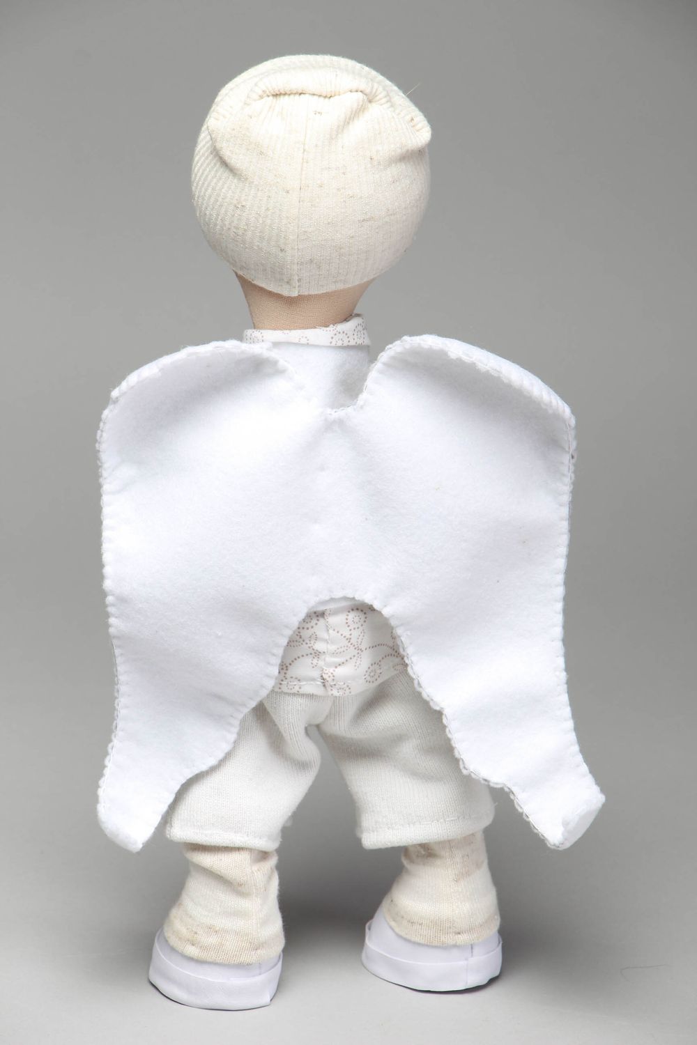 Кукла ручной работы из трикотажа Ангел-мальчик фото 3