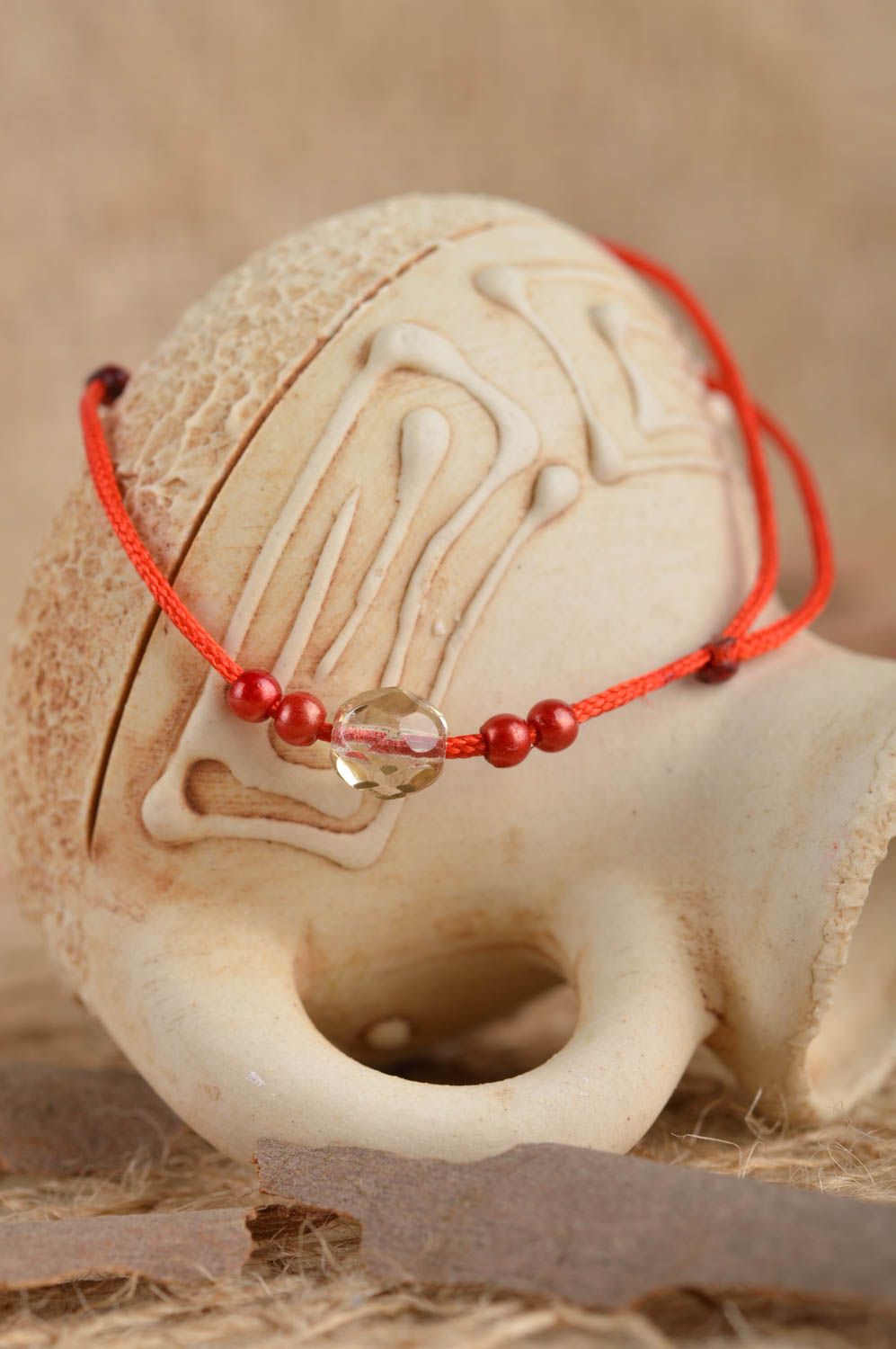 Armband für Frauen handmade Schmuck rotes Armband Mode Schmuck für jeden Tag foto 1