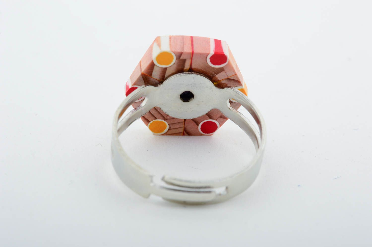Кольцо из дерева и глины ручной работы кольцо из карандашей изделие из дерева фото 5