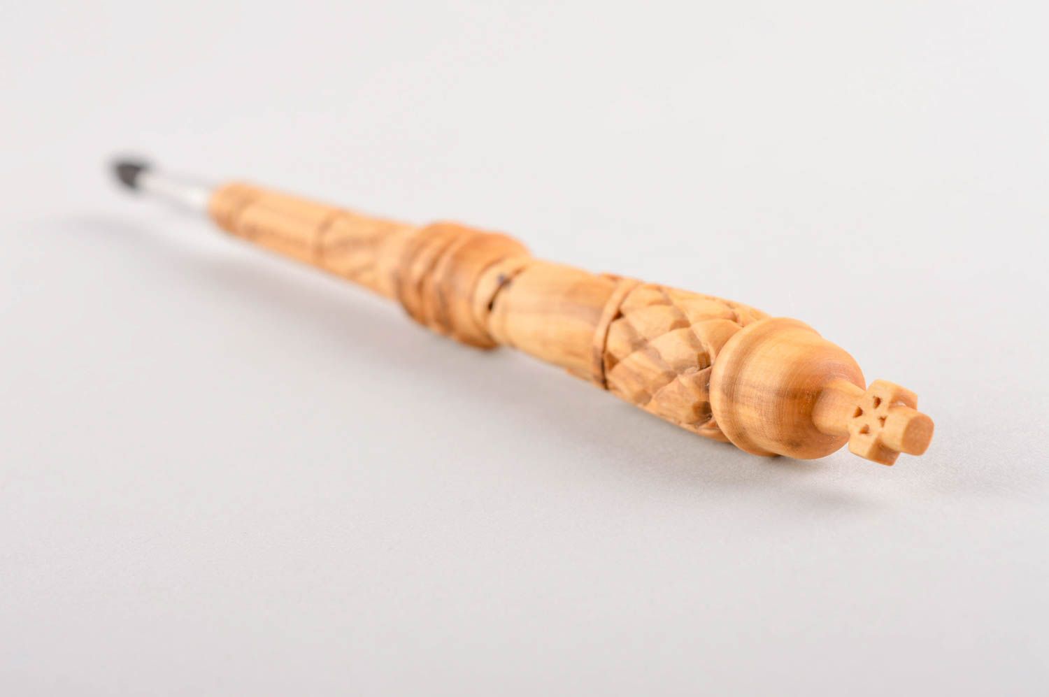 Pennello di legno per olio fatto a mano prodotto di legno di bosso per cresima

 foto 3