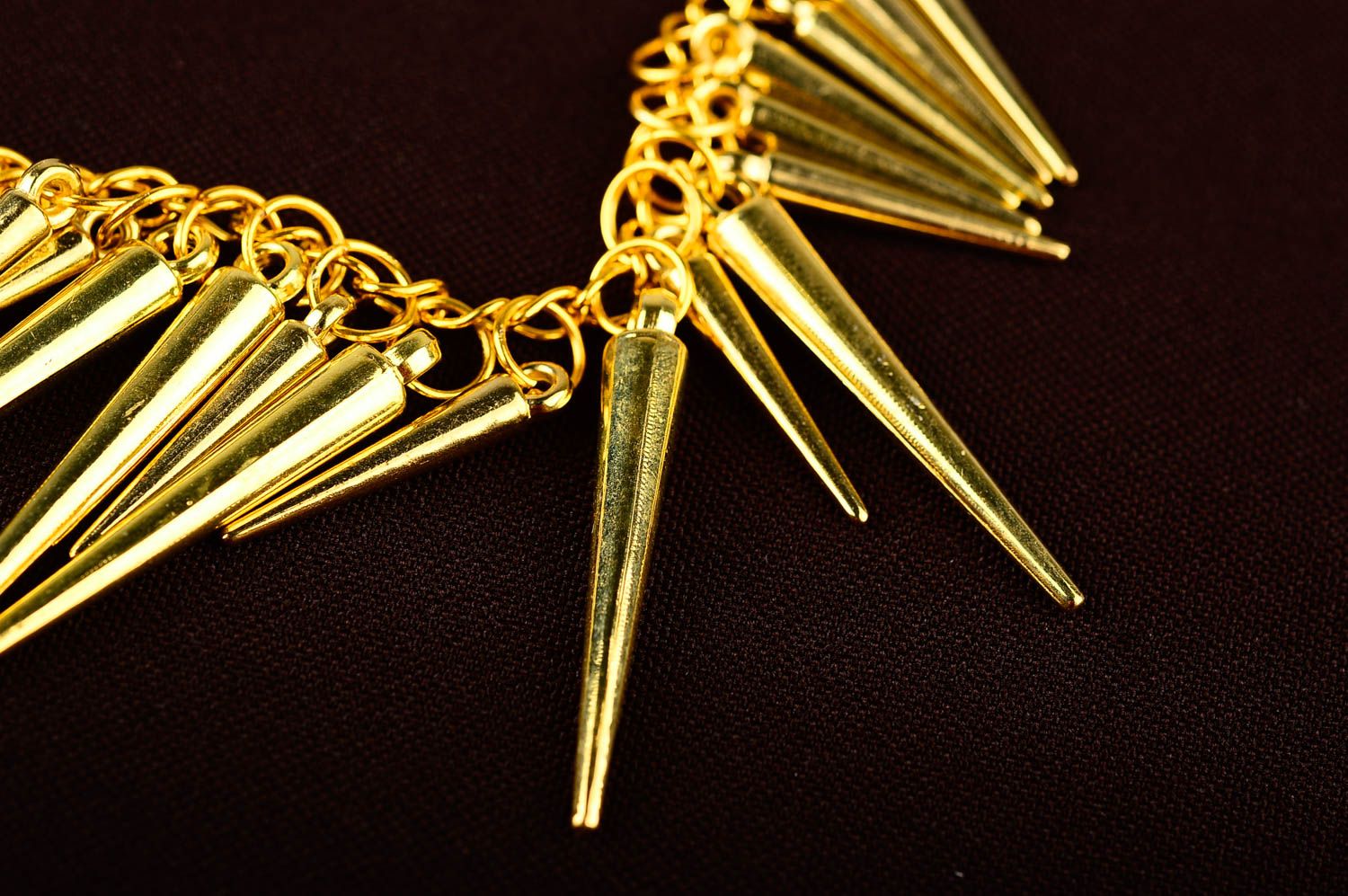 Schmuck Halskette handmade Damen Collier Accessoire für Frauen in Gelb foto 4