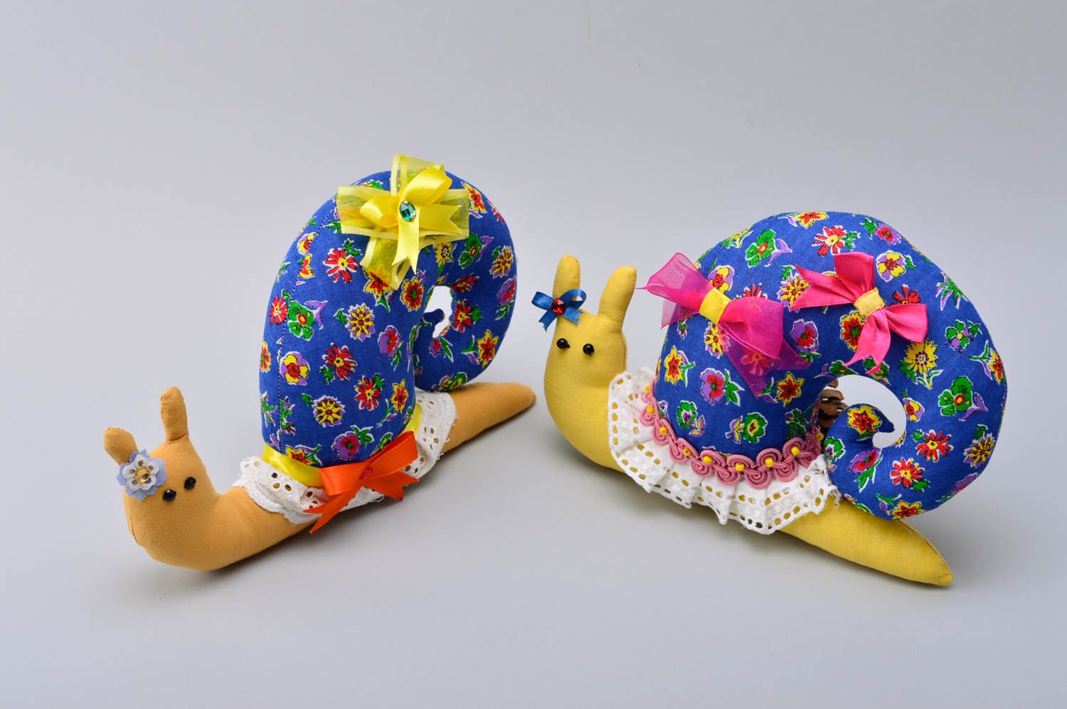 Plüschtier Schnecke handmade Spielzeug aus Stoff weiches Geburtstag Geschenk foto 4