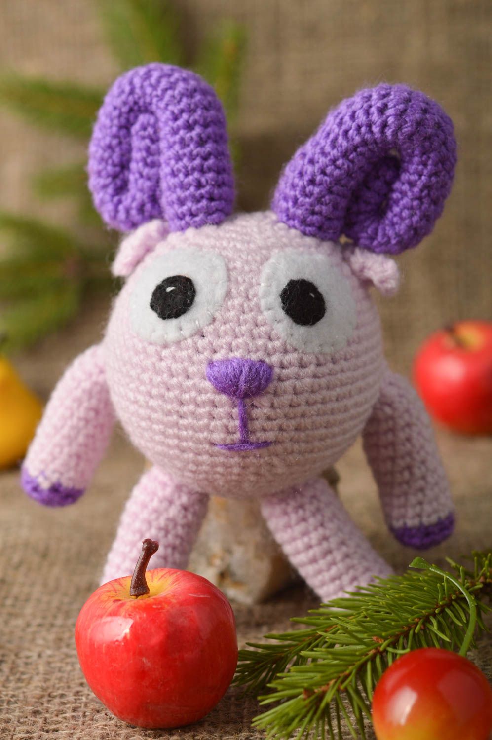 Muñeco de ganchillo juguete tejido a crochet hecho a mano regalo original foto 1