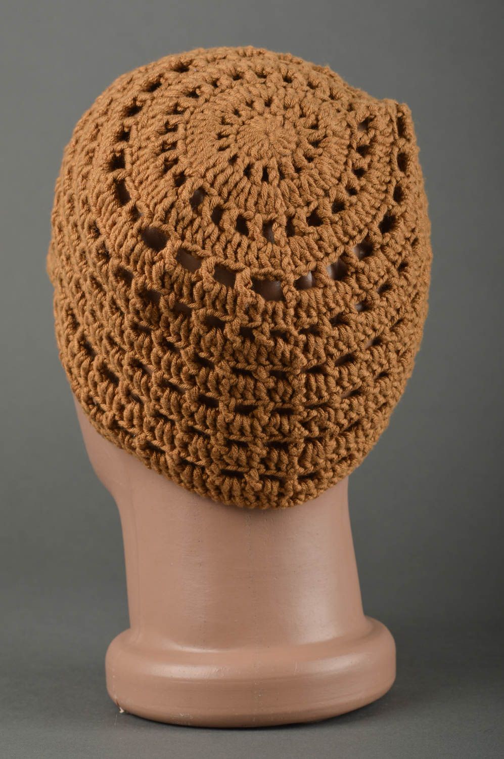 Bonnet tricot fait main Chapeau au crochet design léger d'été Vêtement enfant photo 2