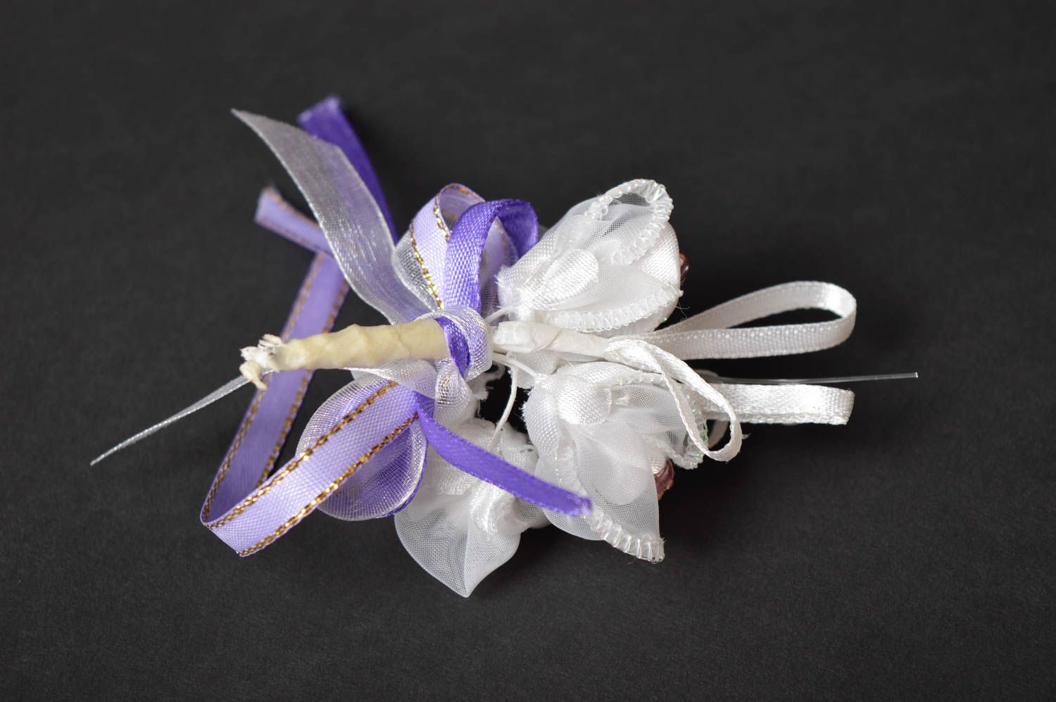 Handmade wedding accessories lapel flowers corsages and boutonnieres  photo 3