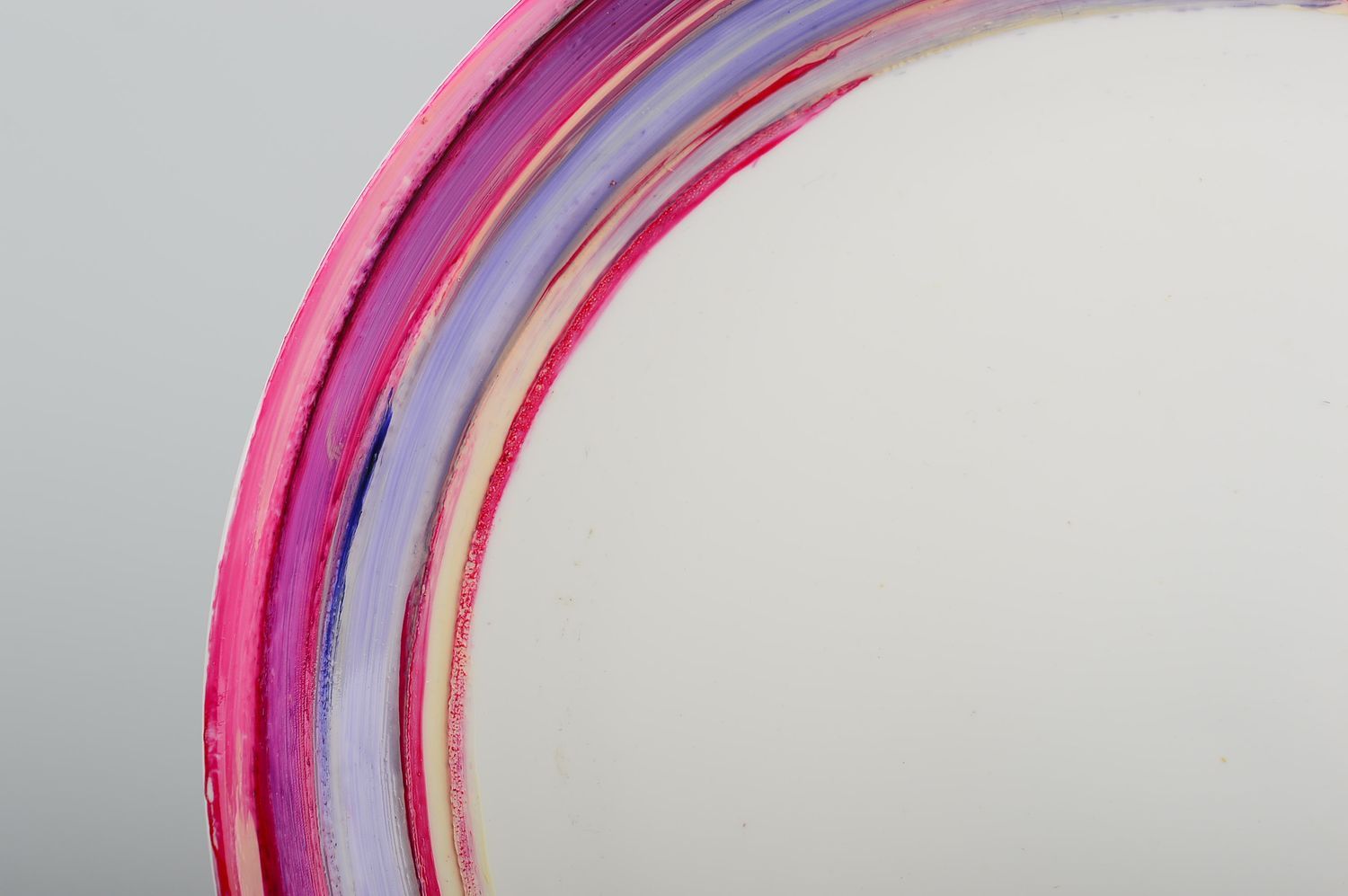 Керамическая тарелка посуда ручной работы красивая посуда расписная Рассвет фото 2