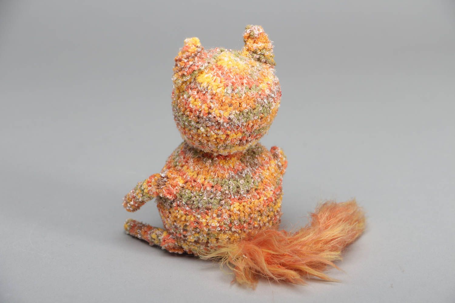Crochet toy cat for children photo 3