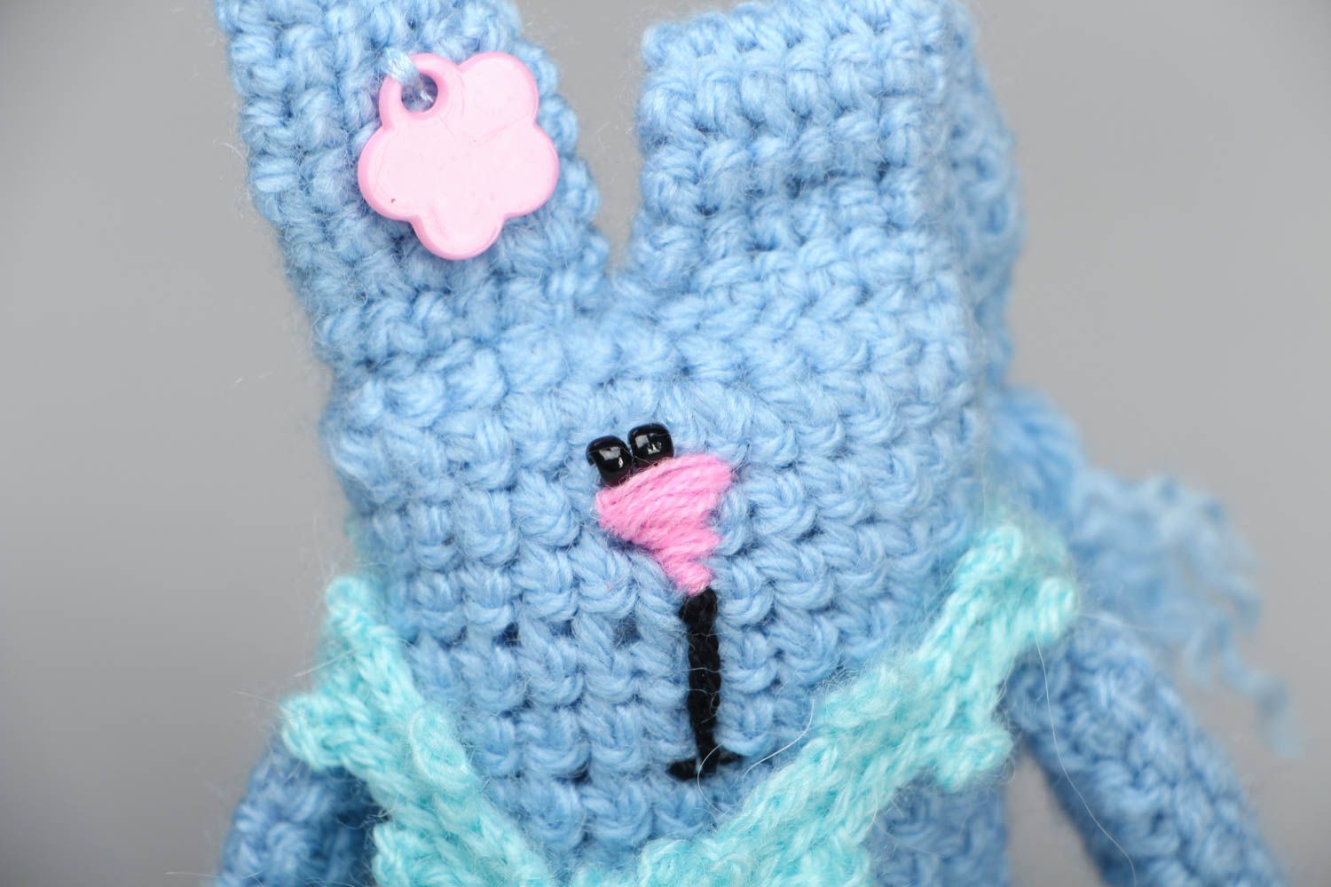 Funny crochet toy Hare photo 2