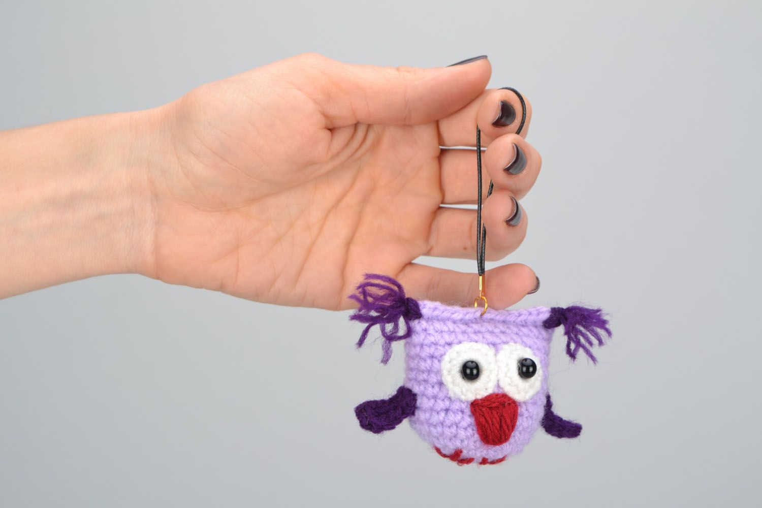 Crochet soft keychain Owlet photo 2