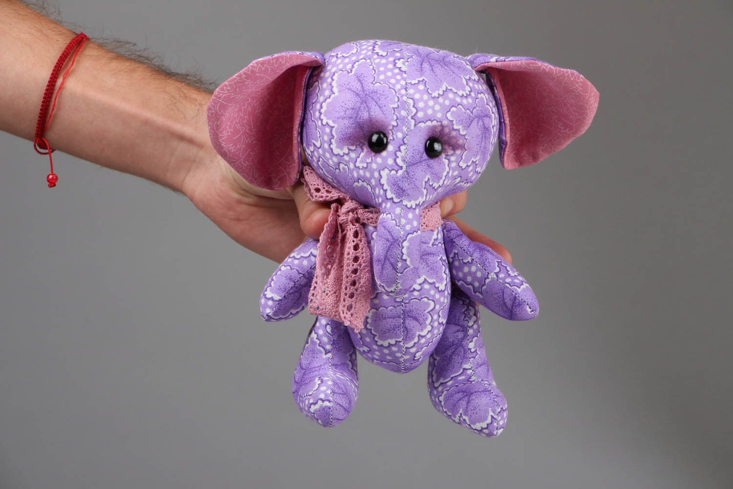 Мягкая игрушка интерьерная Лавандовый слоник фото 4