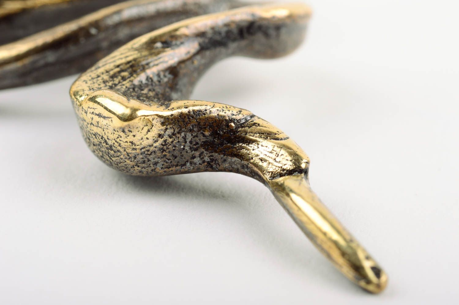 Pendentif serpent en laiton fait main design original cadeau pour femme photo 5