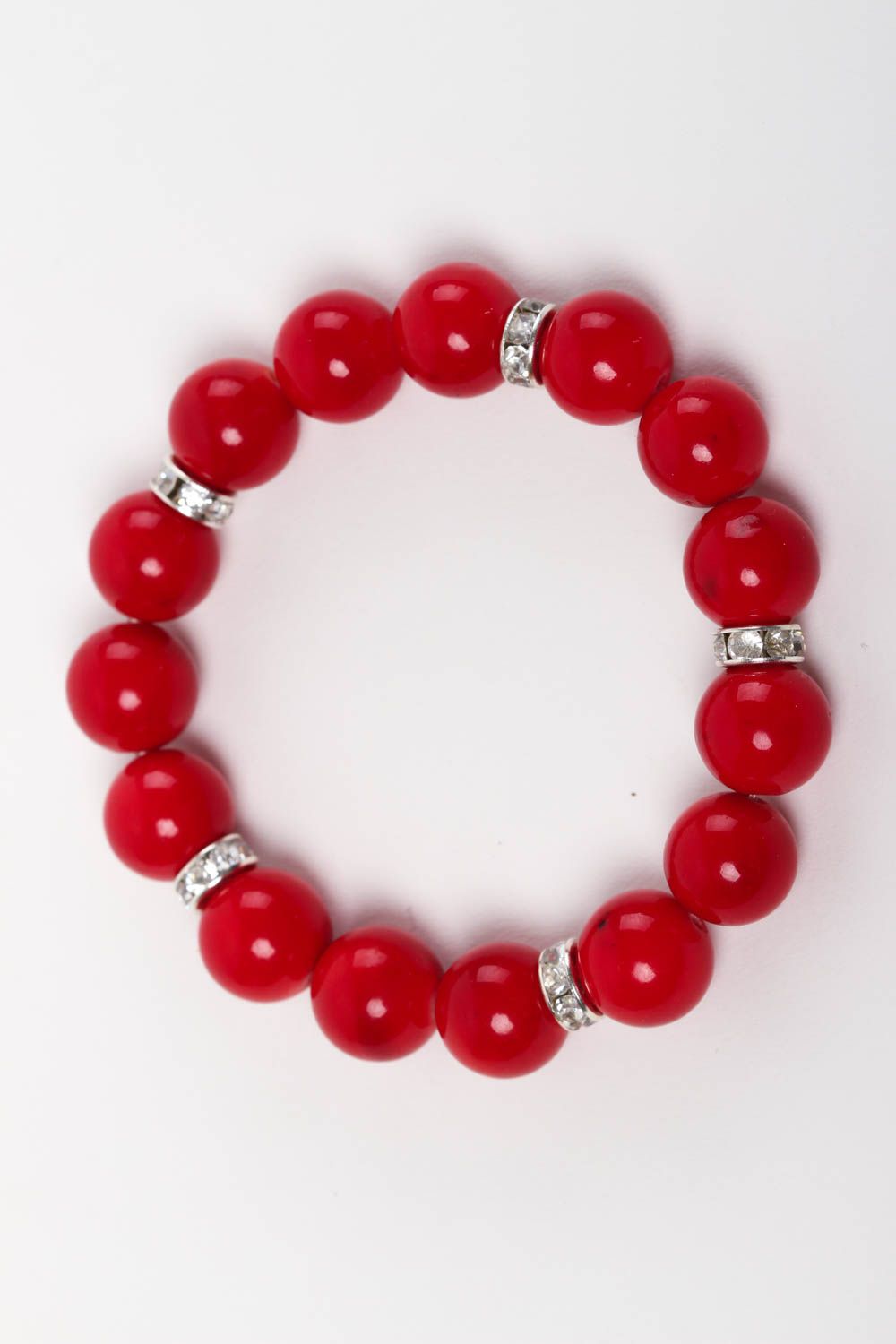Designer bracelet handmade coral bracelet jewelry with natural stones for women photo 2