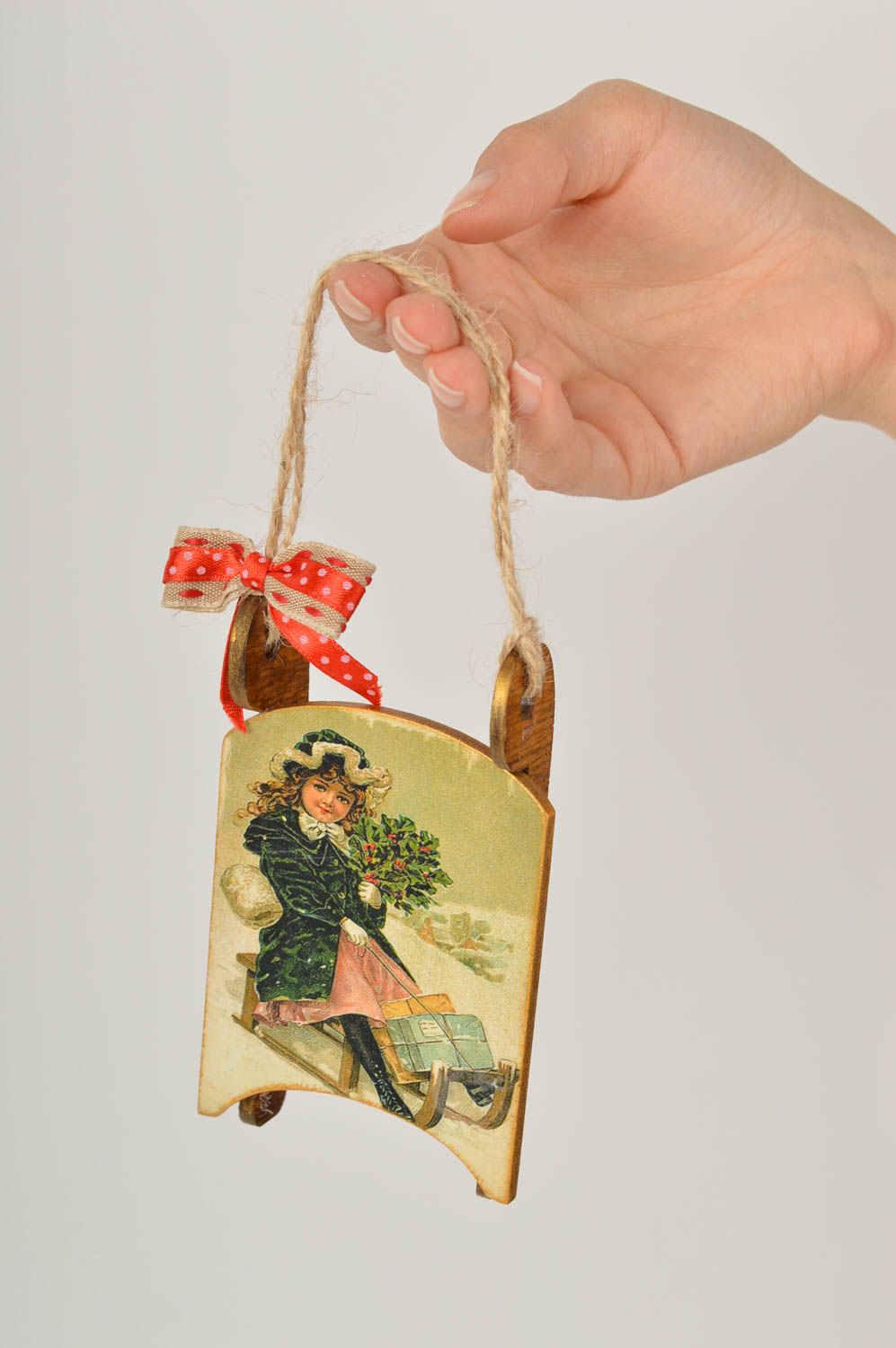 Adorno navideño hecho a mano colgante decorativo decoración de interior  foto 1