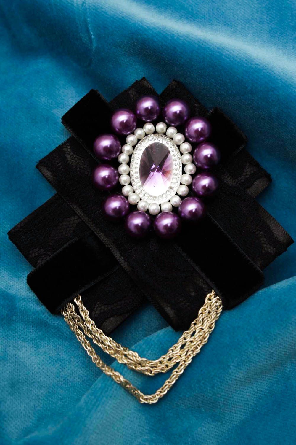 Designer brooch handmade fabric brooch fashion accessories present for girls photo 1