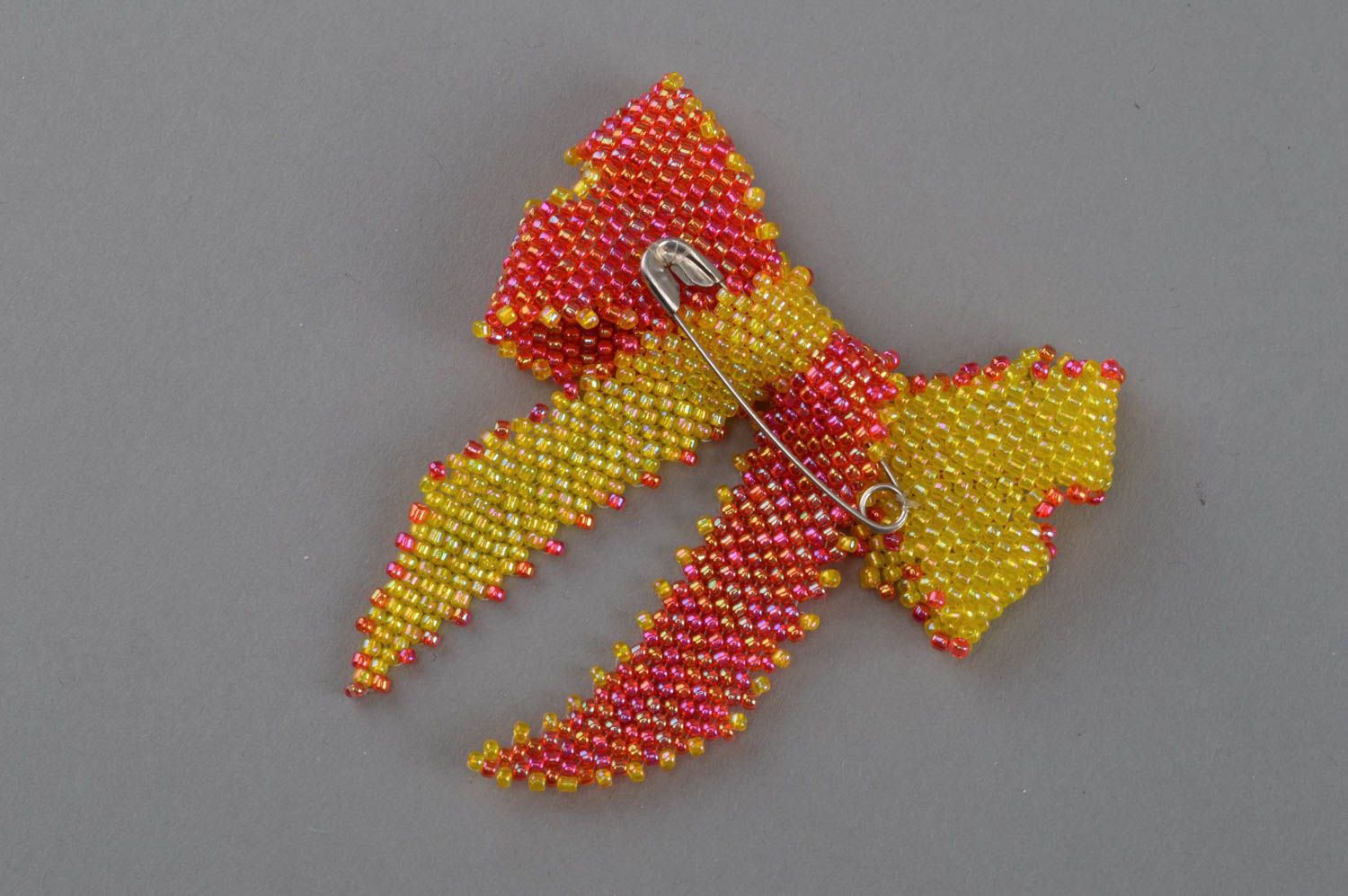 Jewelry brooch decorative clothes pin bright accessory beaded butterfly photo 4