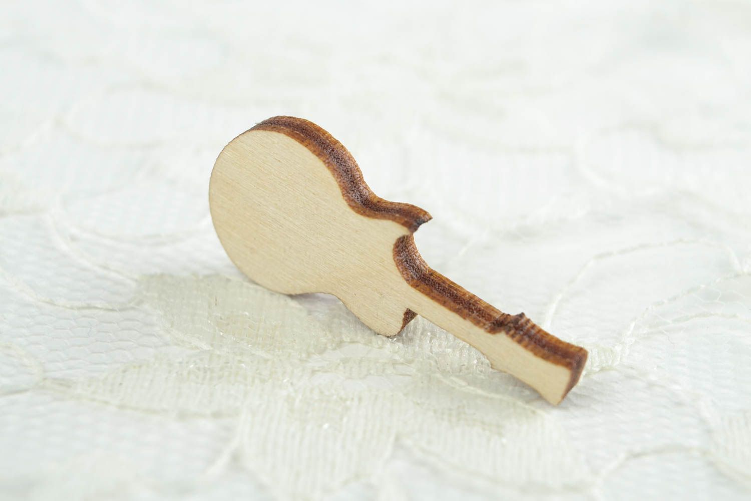 Holzartikel zum Gestalten handmade Deko Figur Gitarre originell Figur aus Holz foto 1