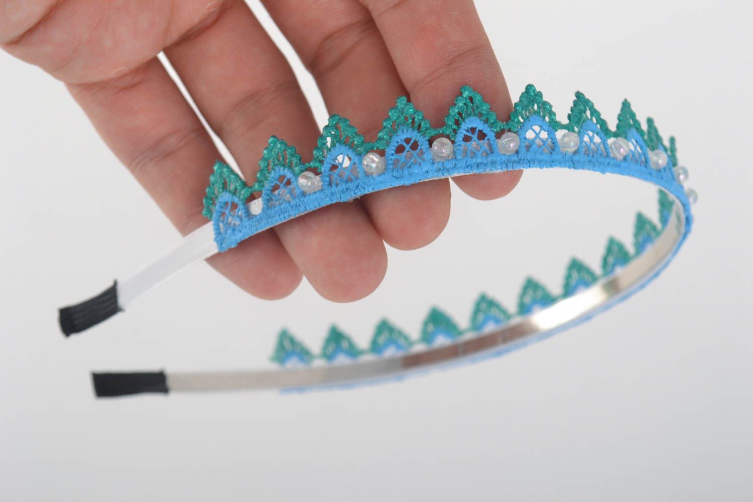 Beautiful handmade hair band diadem design fashion kids gifts for her photo 2