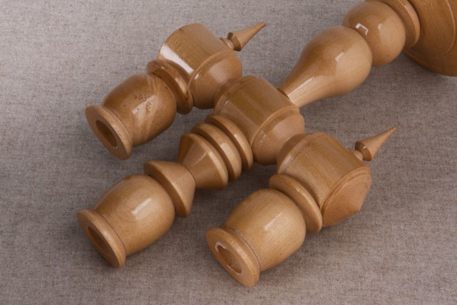 Wooden Candlestick for Three Candles photo 2