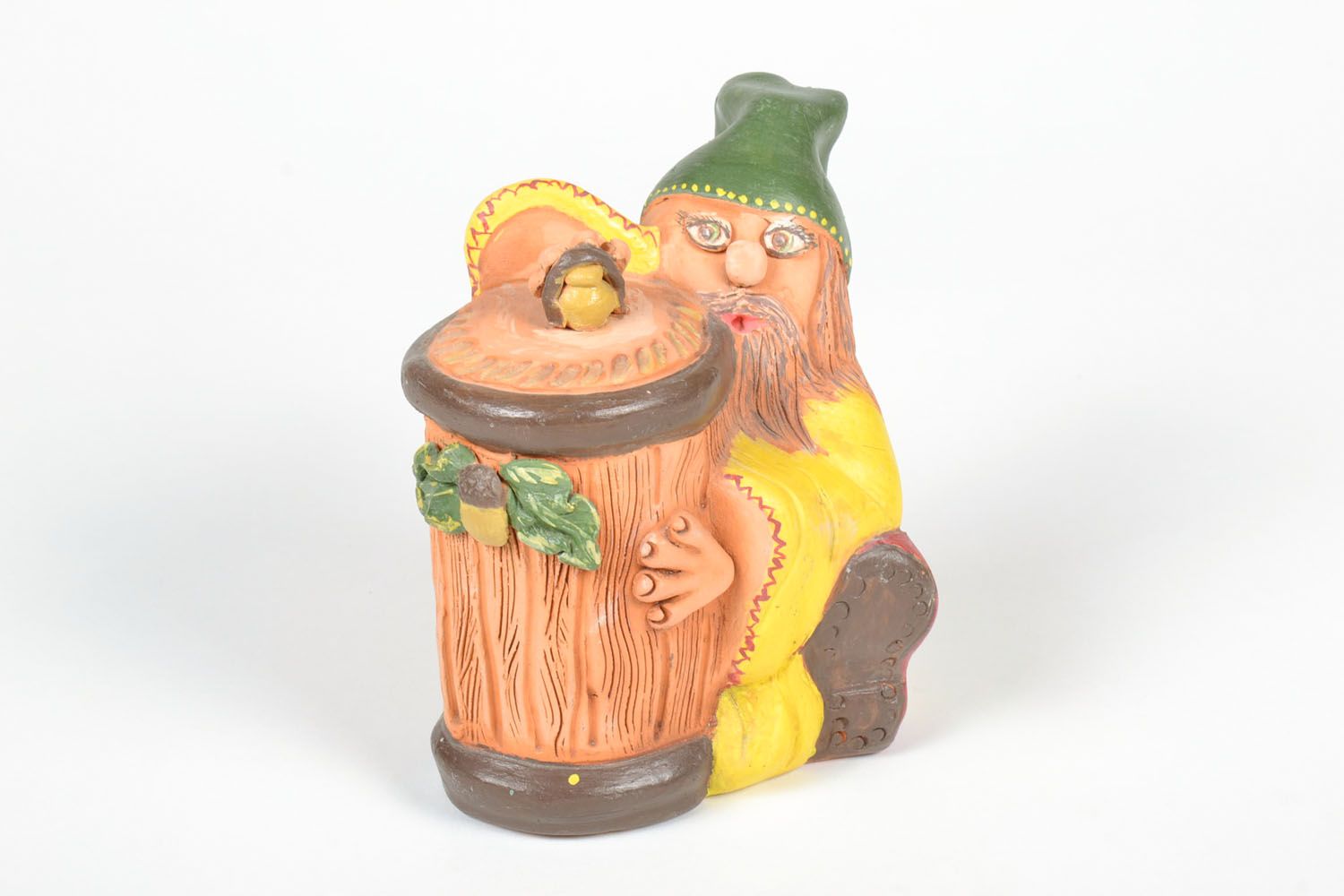 Clay money box in the shape of the wizard photo 2