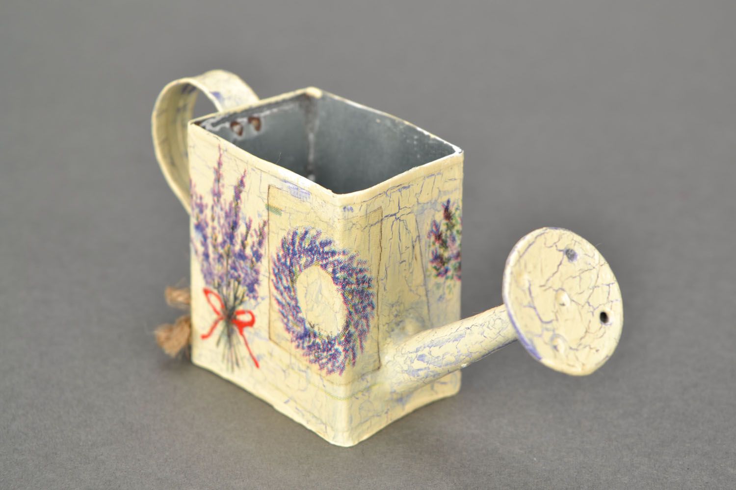 Decorative watering can Lavender photo 1
