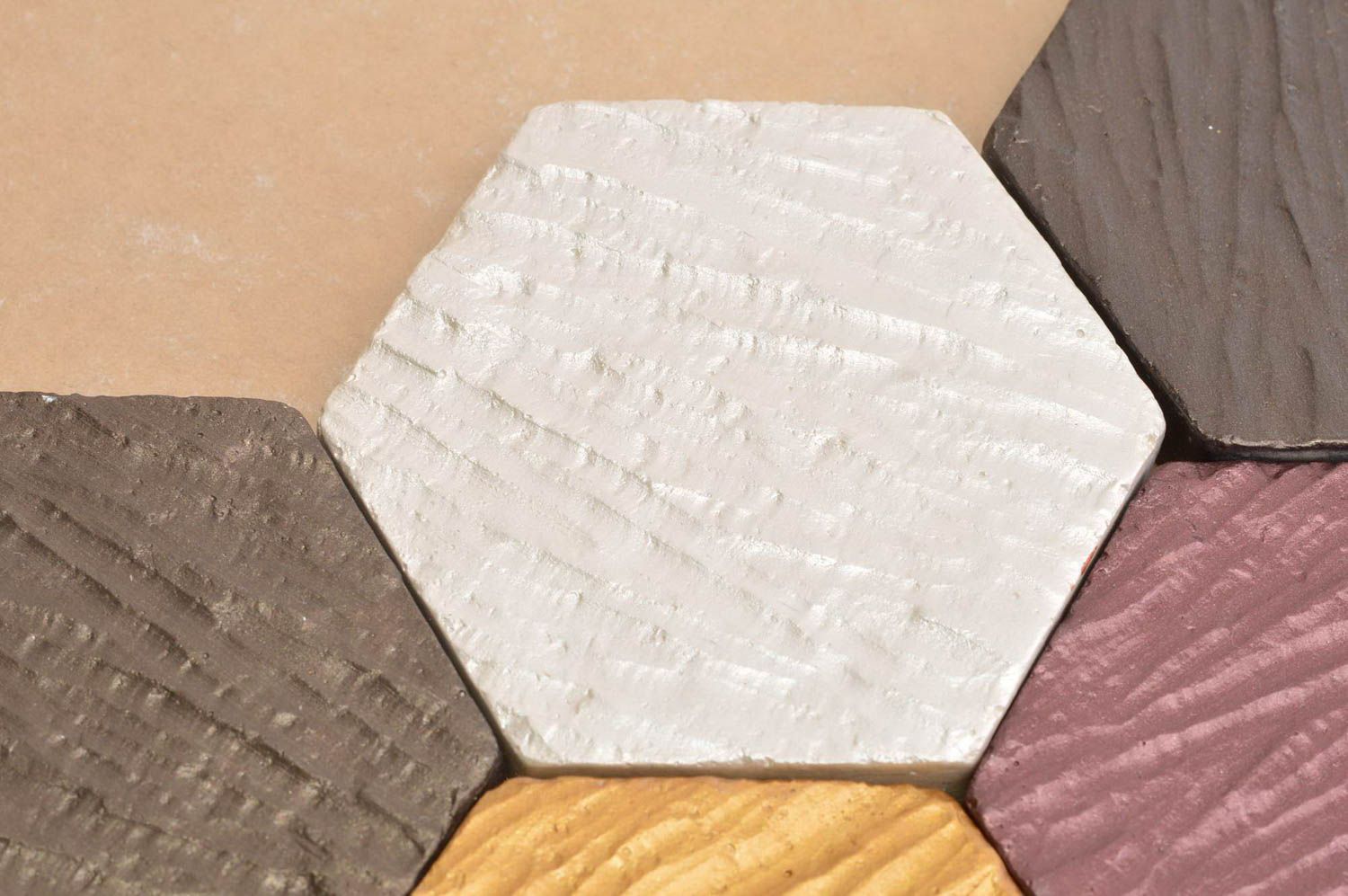 Мозаика из гипса ручной работы декор для дома белая красивая плитка из гипса фото 2