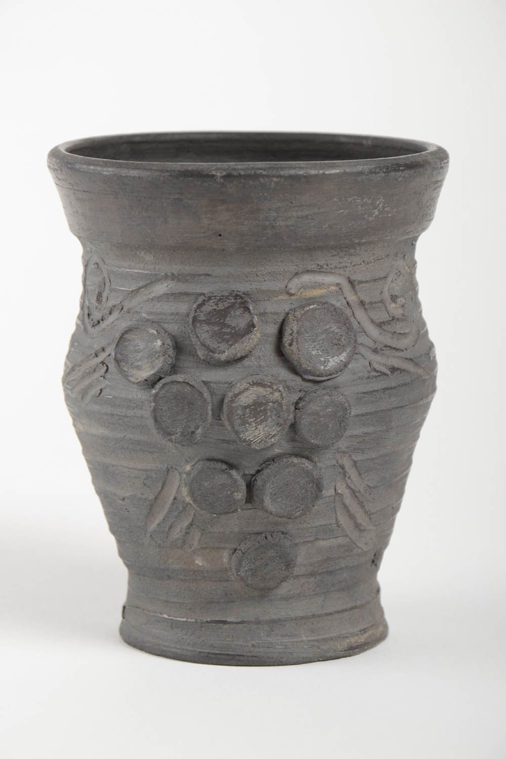 Calice di argilla fatto a mano stoviglie in ceramica souvenir originale foto 2