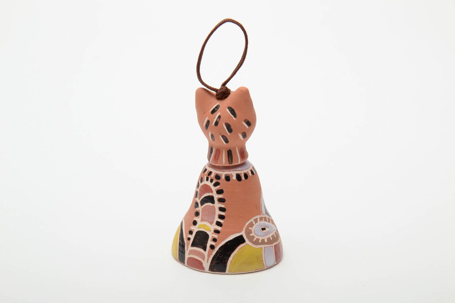 Ceramic figurine bell Cat photo 3