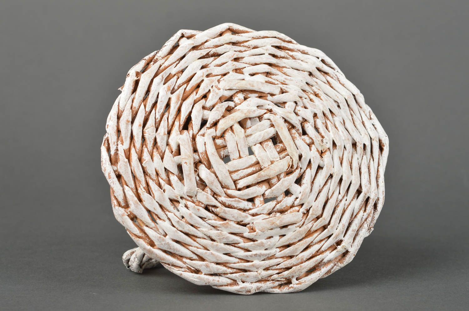 Handmade paper basket woven basket for decorative use only housewarming gifts photo 5