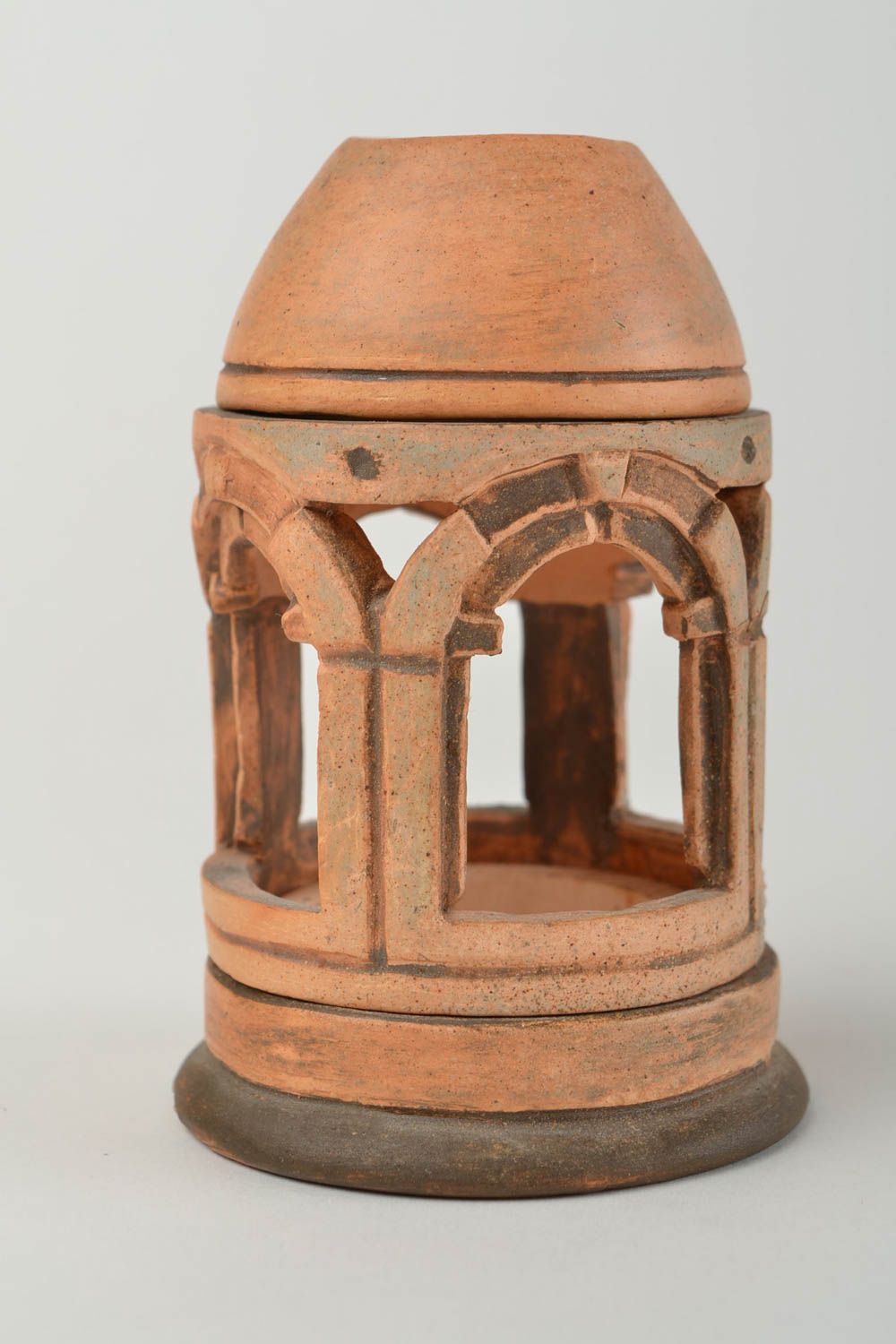 Handmade ceramic aroma lamp clay oil burner aromatherapy home decoration  photo 3