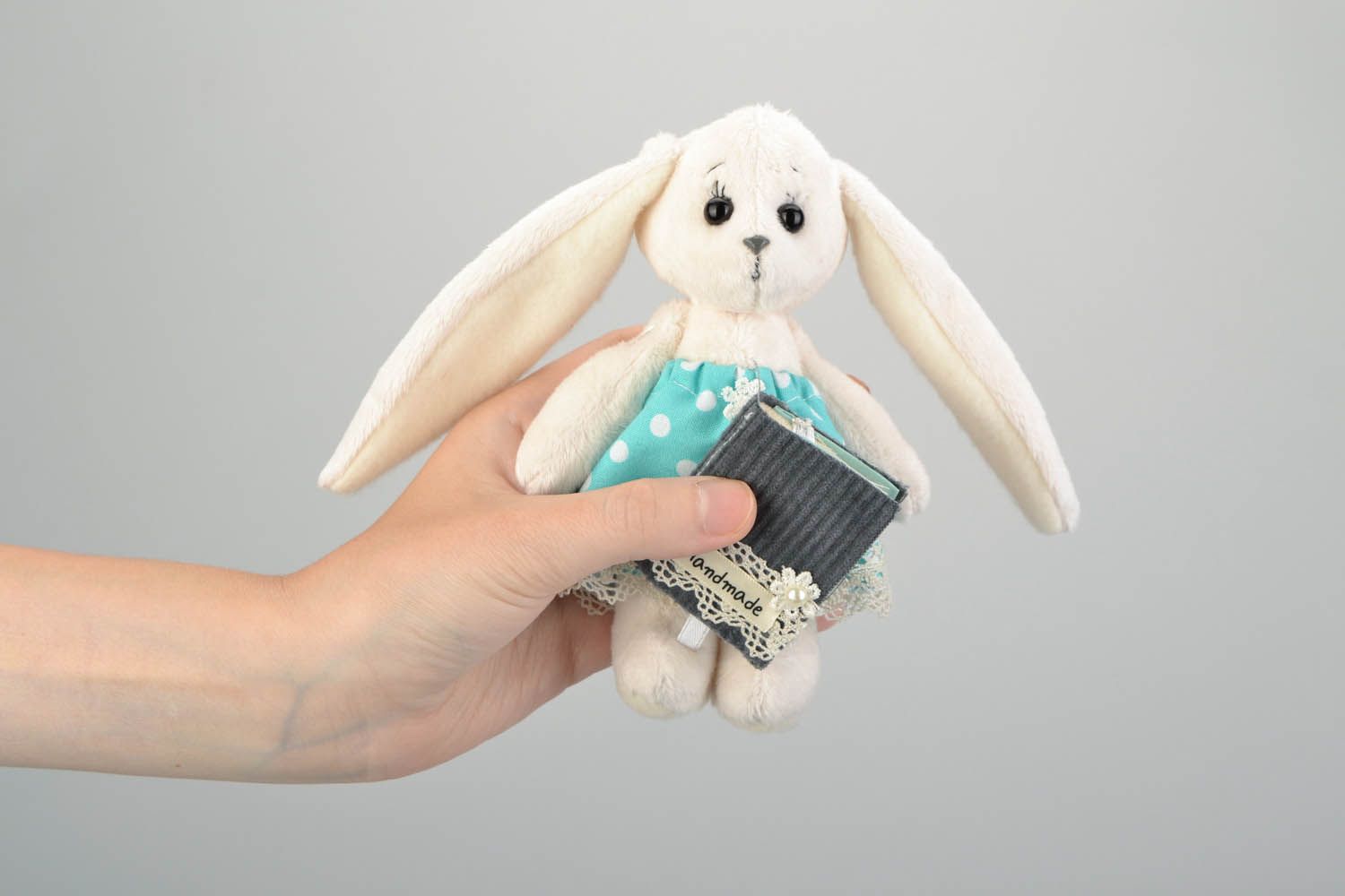 Decorative soft toy Rabbit Umka photo 2
