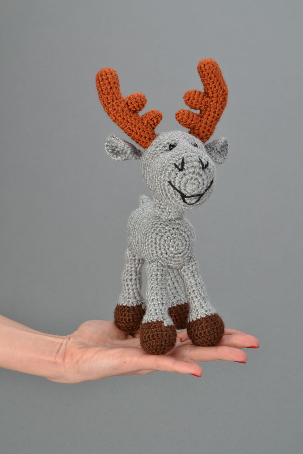 Soft crochet toy Elk photo 2